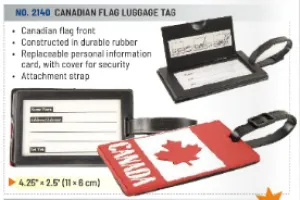 World Famous Canada Luggage Tags