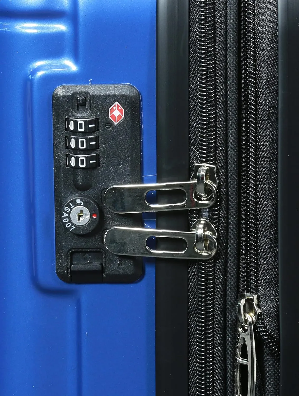World Traveler Contour Lightweight Polycarbonate Hardside Expandable Spinner Luggage with TSA Lock, Blue, 28-inch