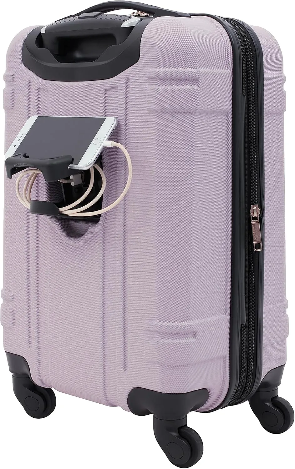 Wrangler Astral Hardside Luggage, Lilac, 20-Inch Carry-On