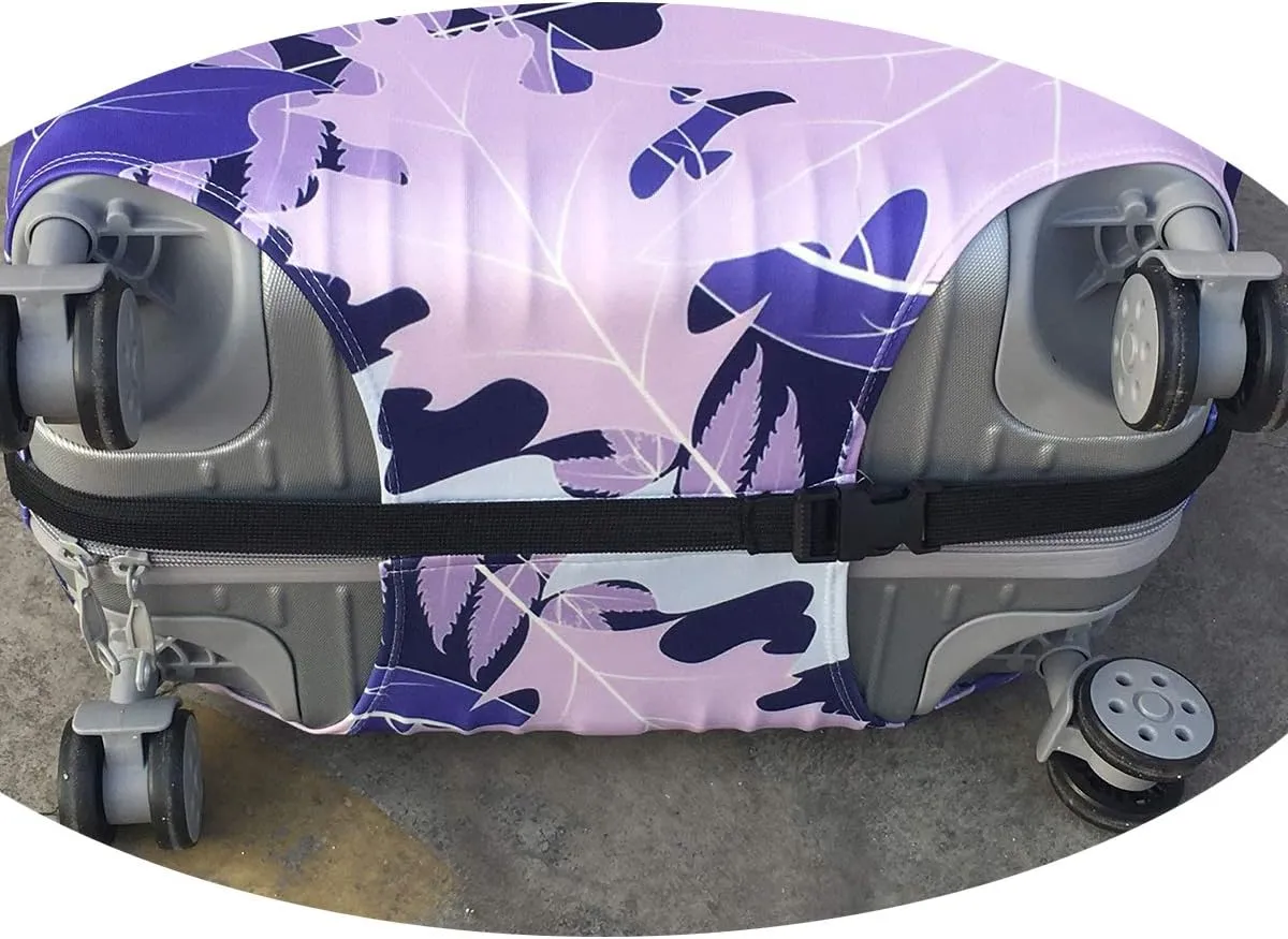 WUJIAONIAO Travel Luggage Cover Baggage Suitcase Protector Fit for 18-32 Inch Luggage (M (for 22-24 inch luggage), Beach)