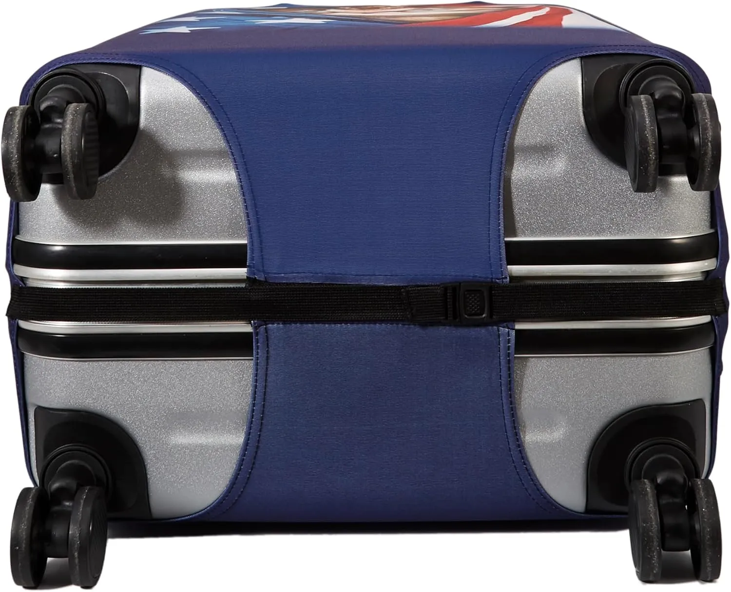 WUJIAONIAO Travel Luggage Cover Spandex Suitcase Protector Washable Baggage Covers (M (for 22-24 inch luggage), Cat A)
