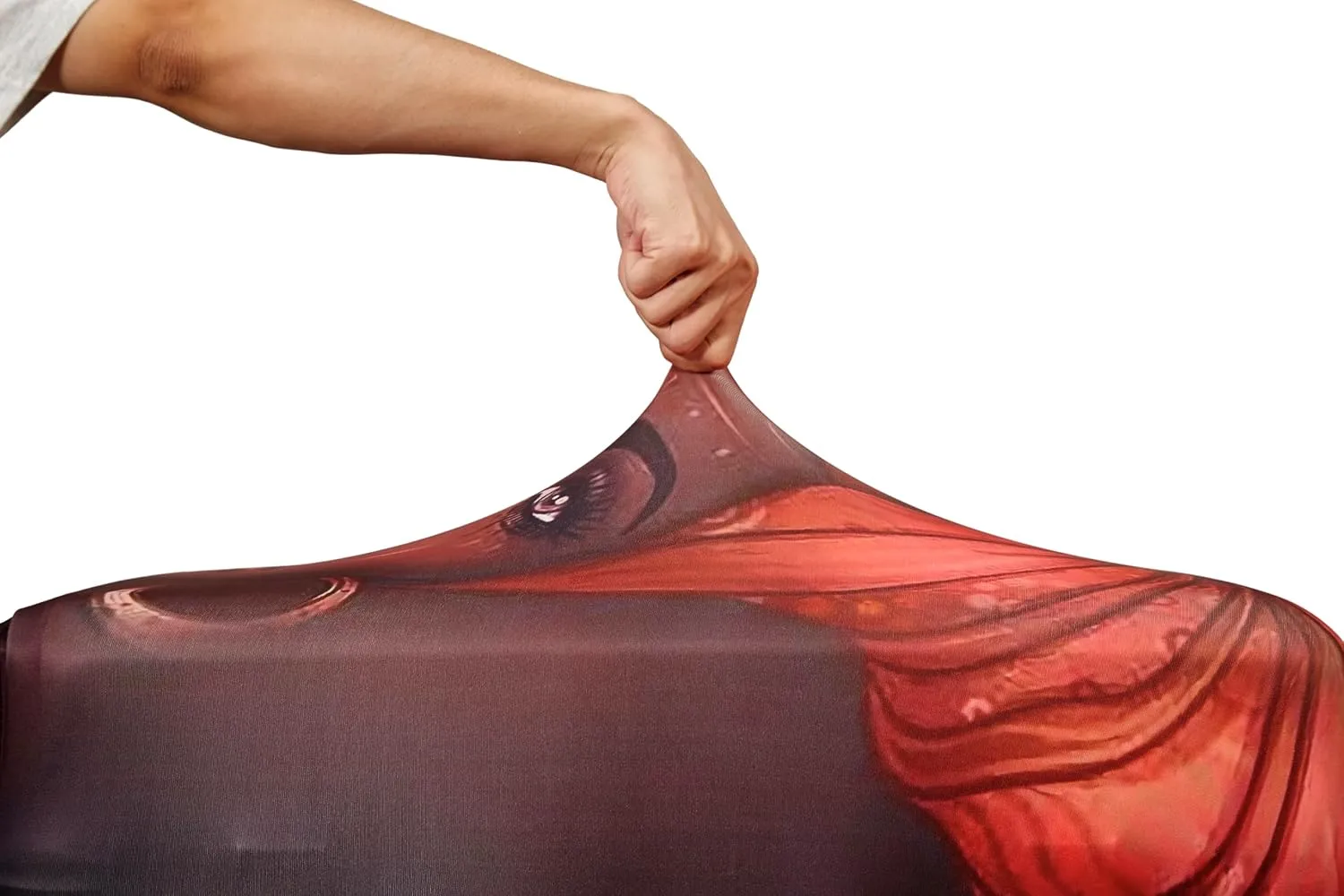 WUJIAONIAO Travel Luggage Cover Spandex Suitcase Protector Washable Baggage Covers (M (for 22-24 inch luggage), don't touch)