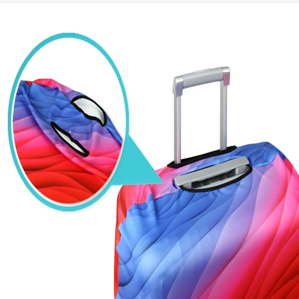 YEKEYI Travel Suitcase Protector Zipper Suitcase Cover Washable Print Luggage Cover 18-32 Inch