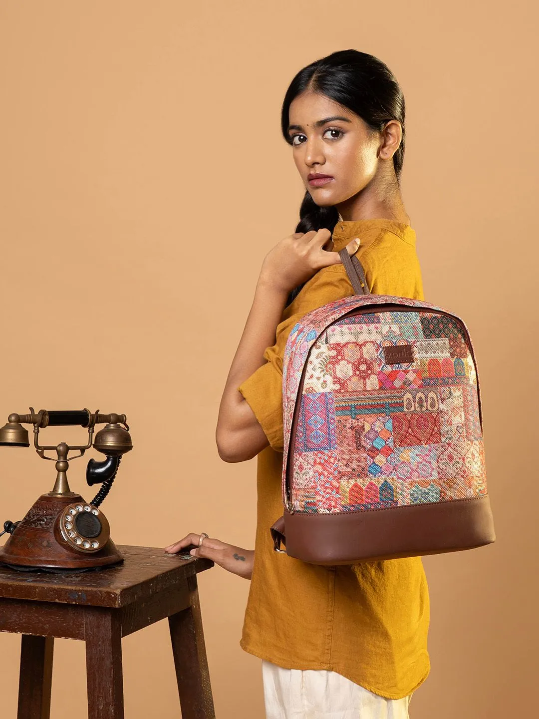 ZOUK Women Ethnic Motifs Printed Backpack
